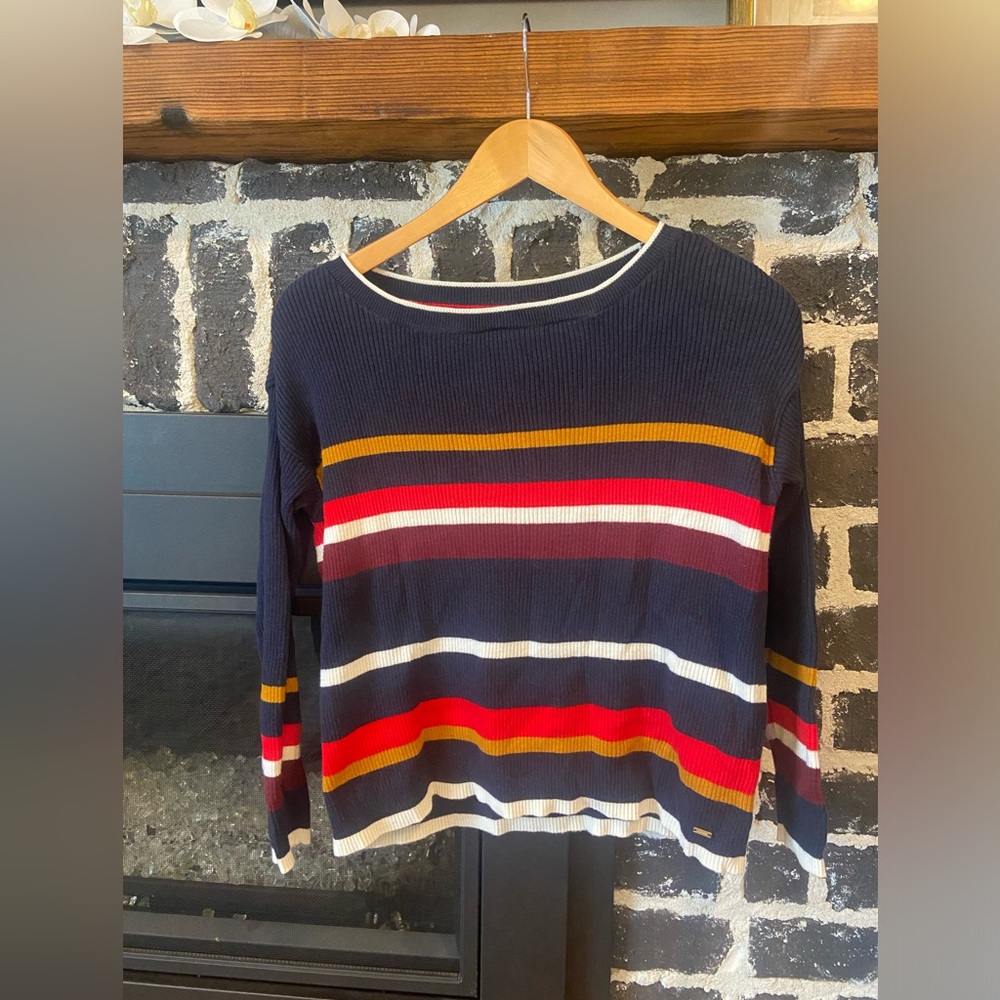 Navy striped Tommy Hilfiger shirt
